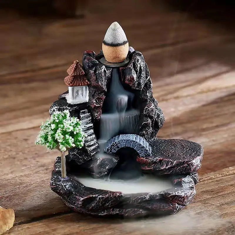 Ceramic Waterfall Incense Burner