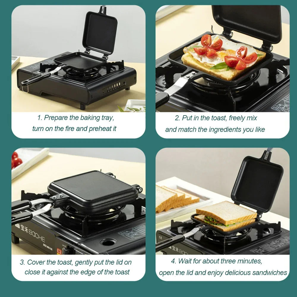 Gas Non-Stick Grill Frying Pan