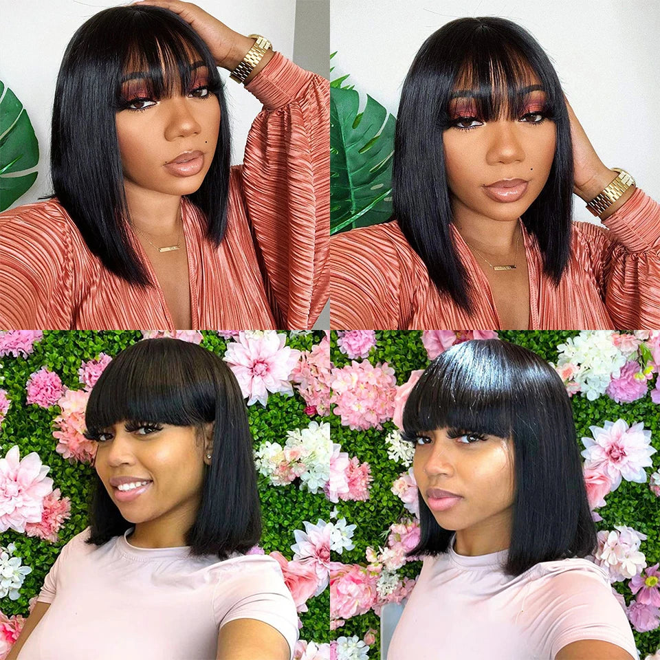 Short Human Hair Wig