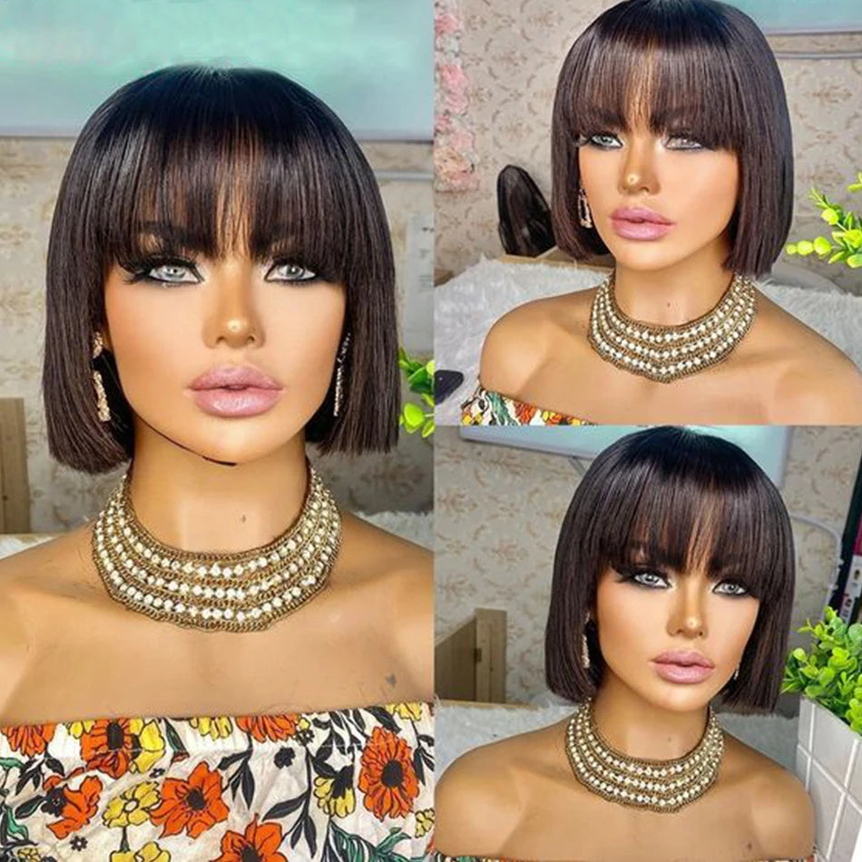 Short Human Hair Wig