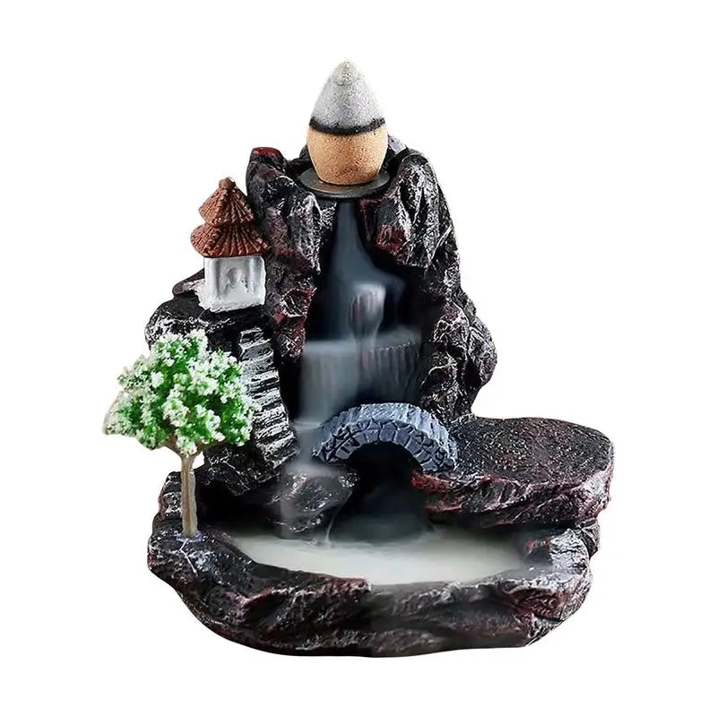 Ceramic Waterfall Incense Burner