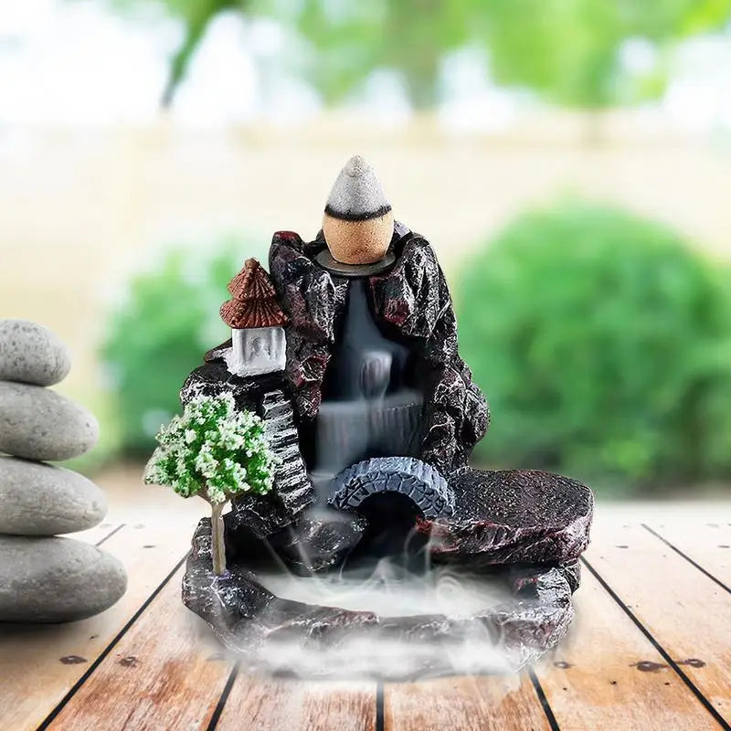 Ceramic Waterfall Incense Burner