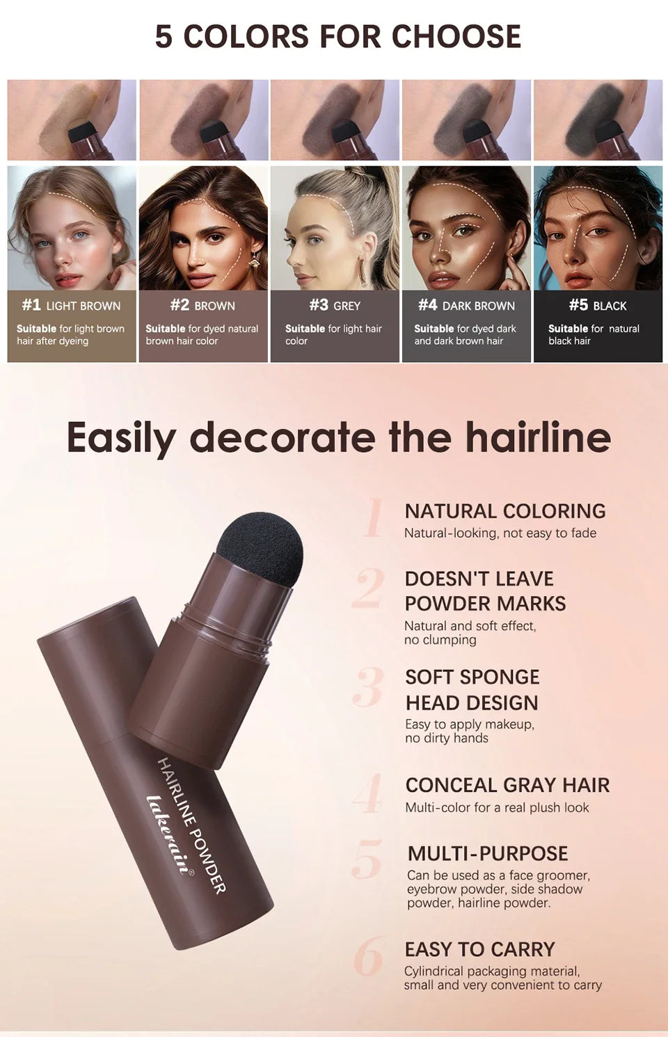 Waterproof Hairline Concealer Pen