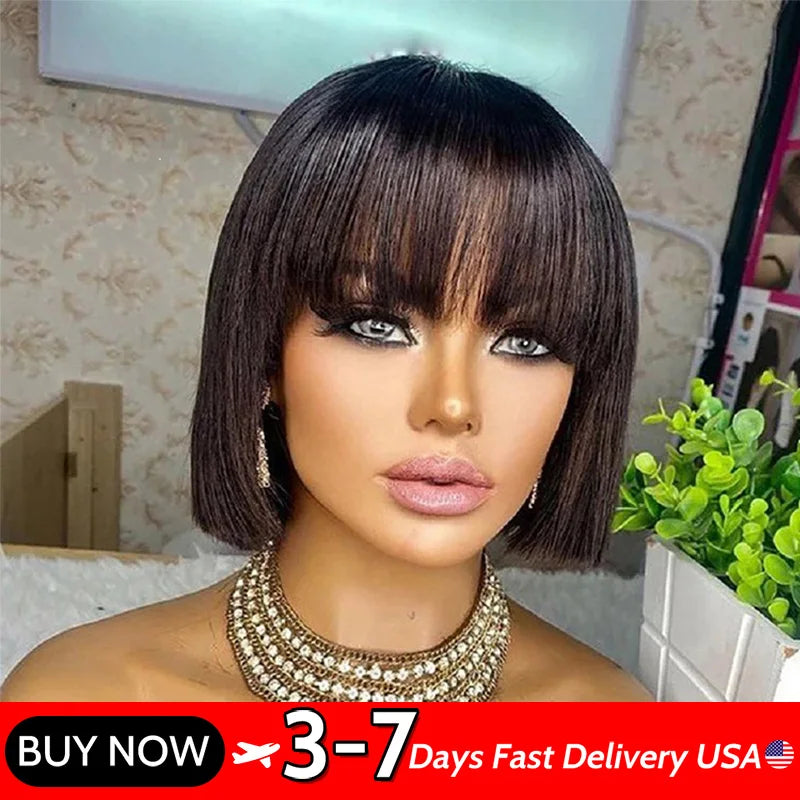 Short Human Hair Wig