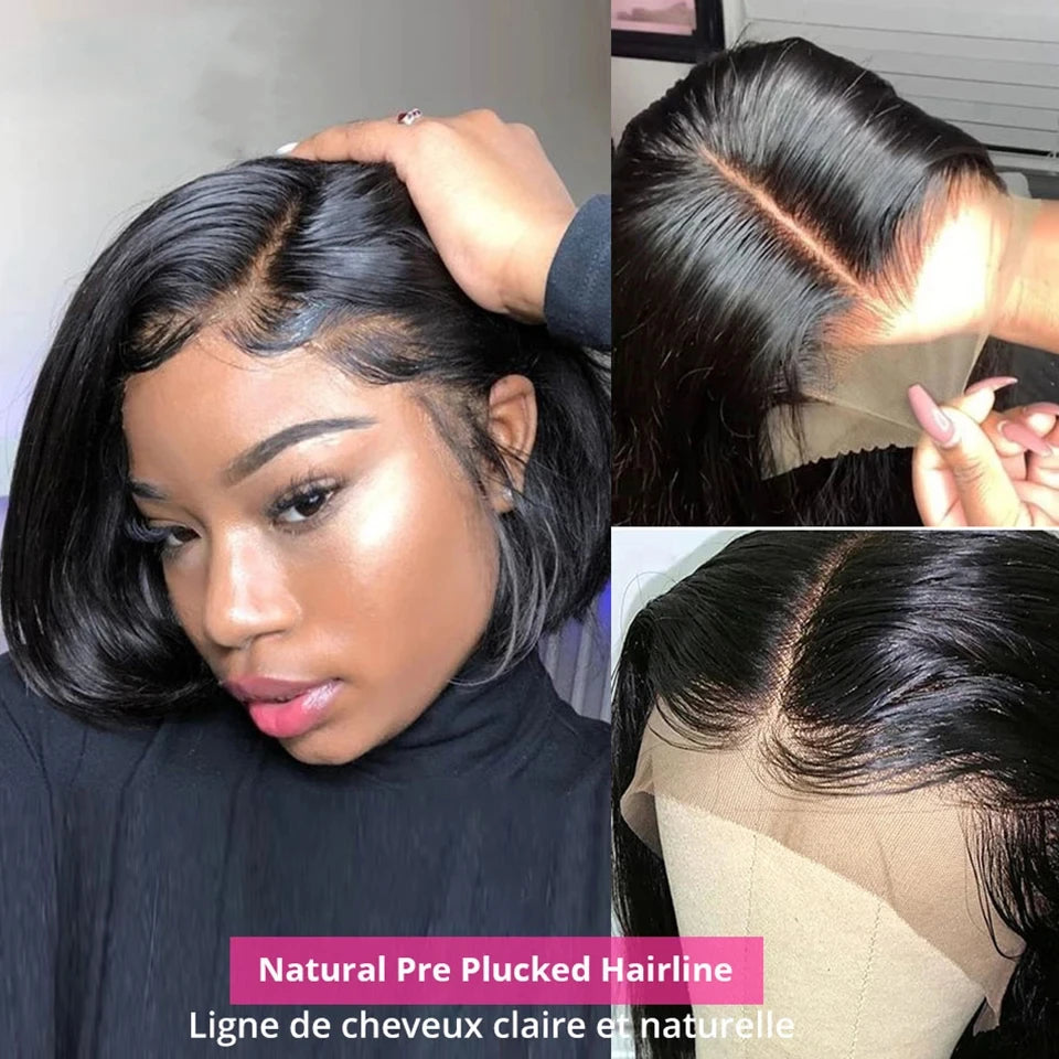 Brazilian Hair Bob Human Hair Lace Front