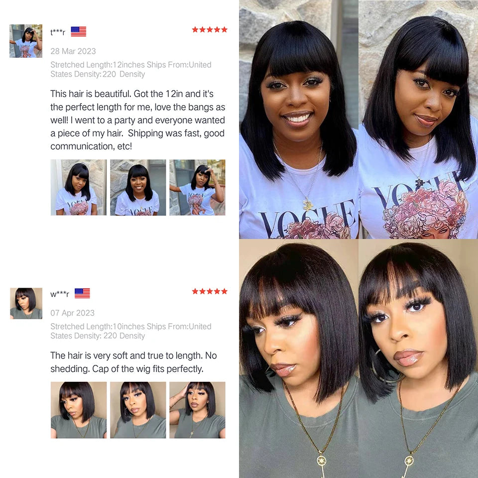 Short Human Hair Wig