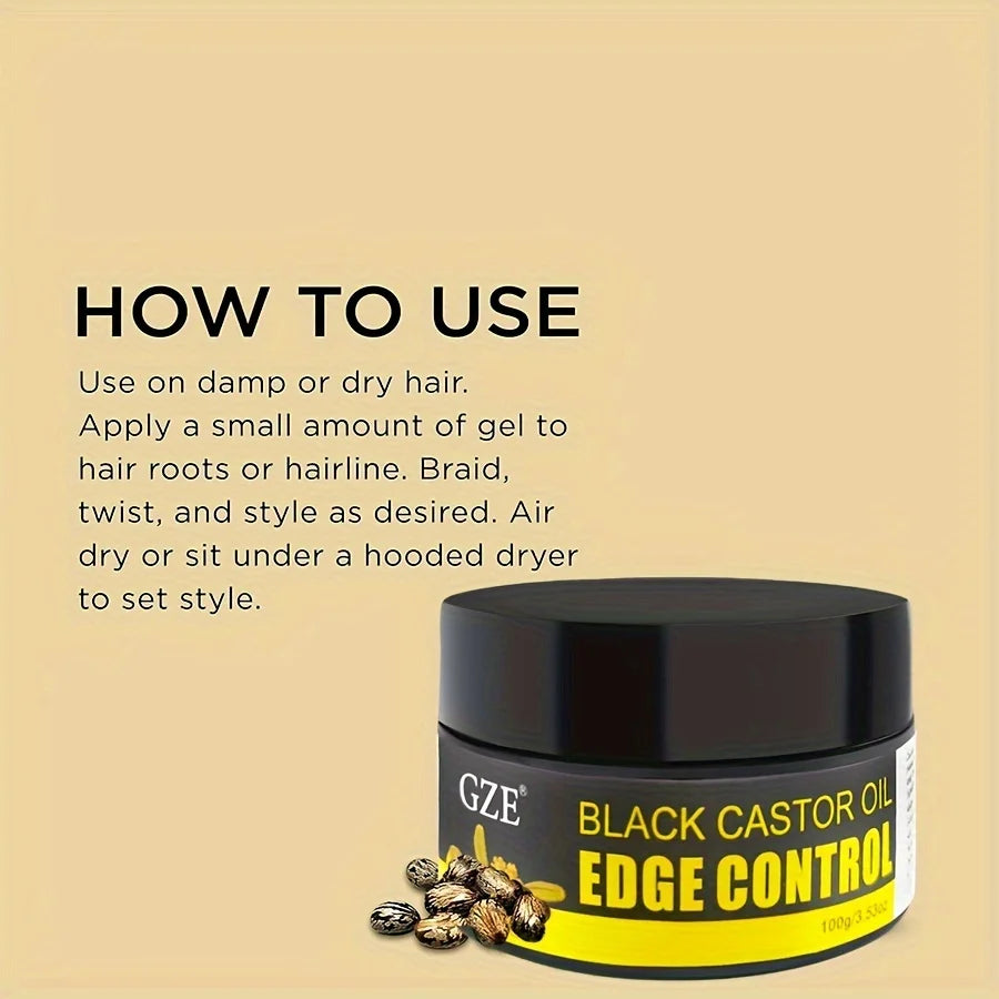 African Black Castor Extra Hold Edge Control