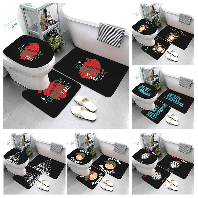 Christmas themed Bath Mats Accessories