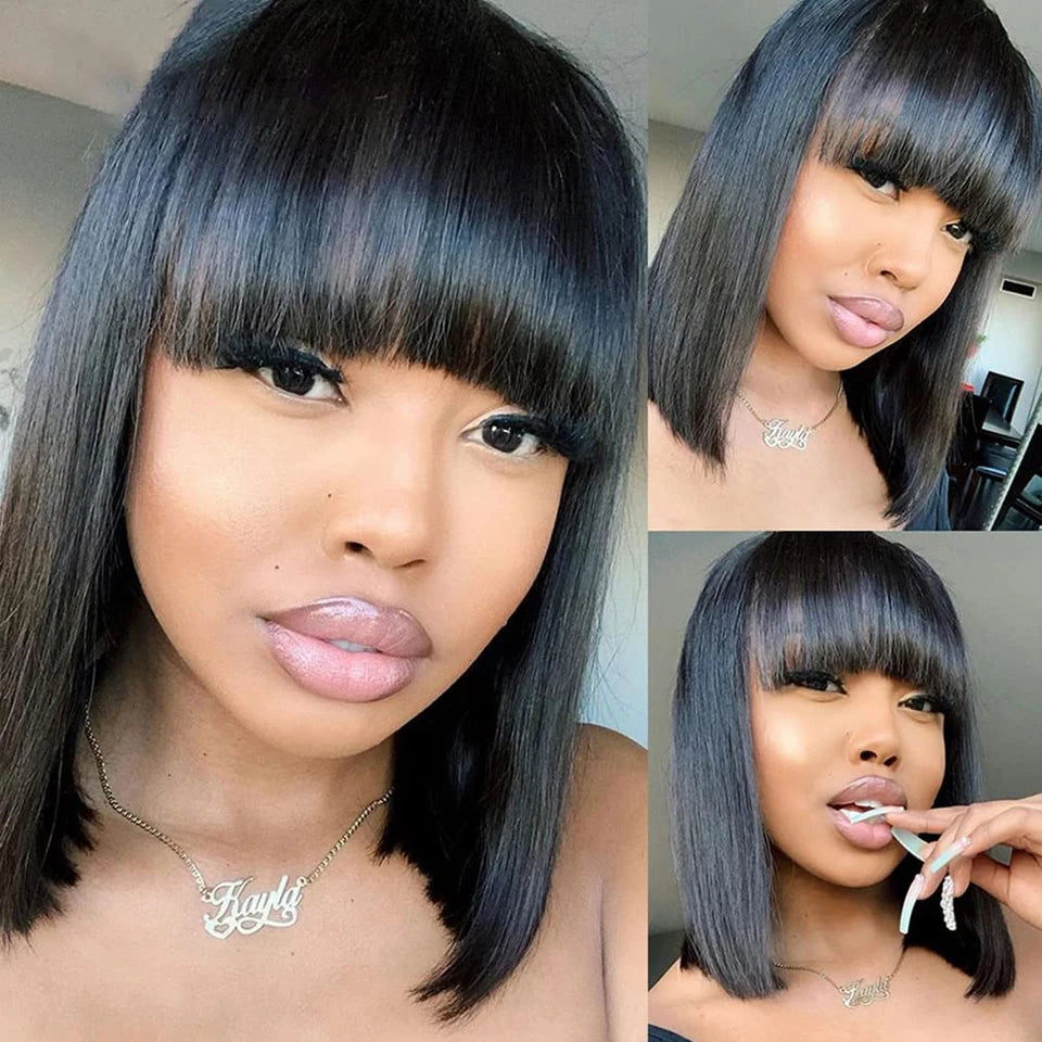 Short Human Hair Wig