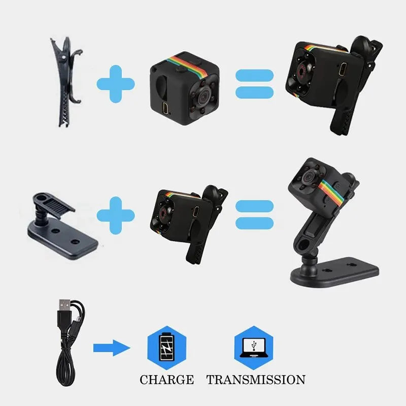 Mini Camera HD Portable Small Nanny Cam
